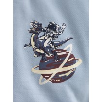 NAME IT T-shirt Victor Blue Fog Space Dino
